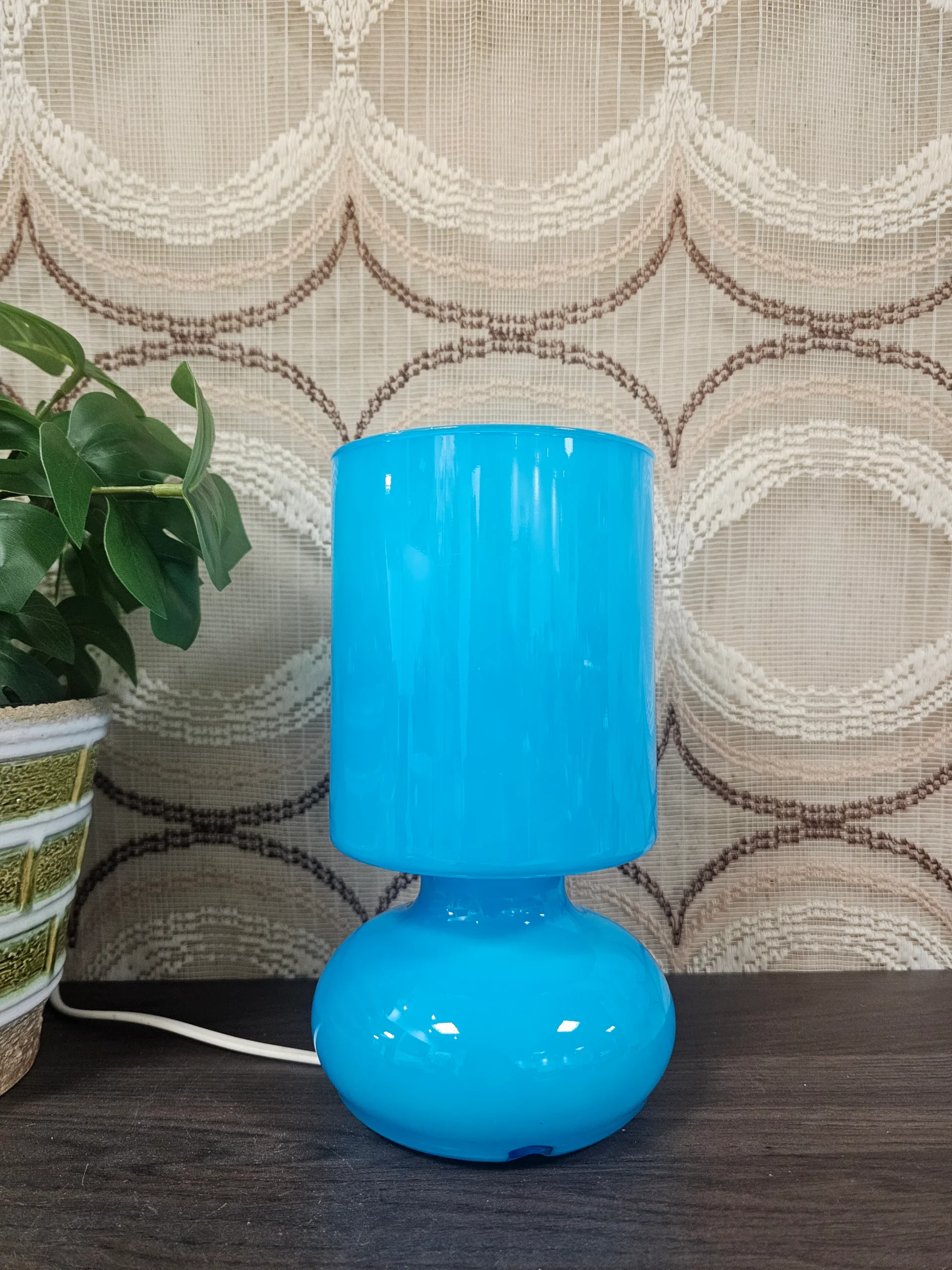 kea Lykta blauwe mushroomlamp glazen tafellamp - Afbeelding 2
