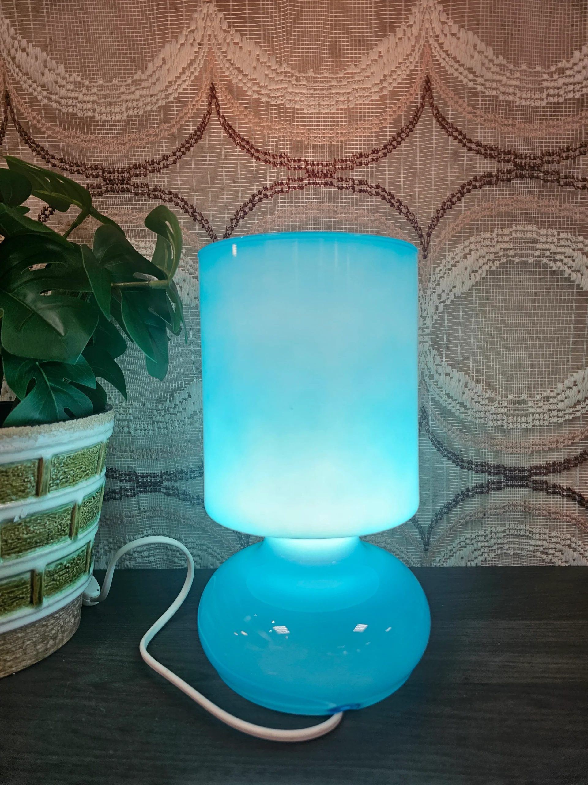 kea Lykta blauwe mushroomlamp glazen tafellamp - Afbeelding 6